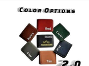 Available Leather Colors for Personalized Wallet